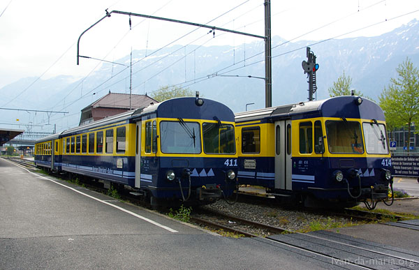 BOB - Berner Oberland Bahn, Switlerland. Interlaken to Grindelwald, Interlaken to Lauterbrunnen
