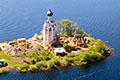 остров Спас-Каменный озеро Кубенское