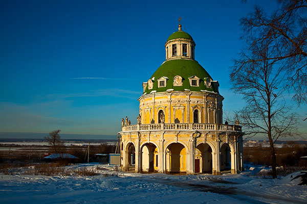 фото усадьба Подмоклово зимой Московская область - Podmoklovo church photos