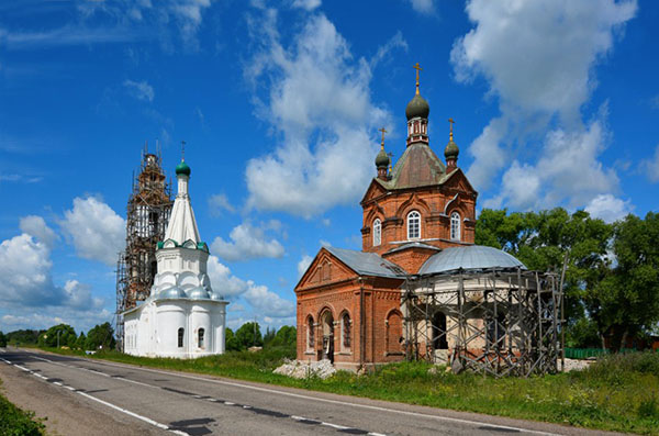 фото шатровая церковь Елизарово Переславский район