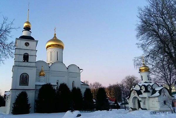 фото зимой Дмитров Борисоглебский монастырь храм