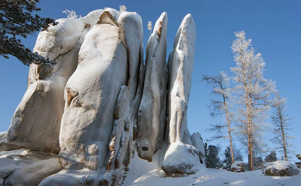 Национальный парк Красноярские Столбы зима