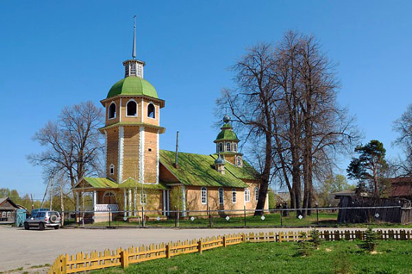 фото деревянная церковь Владимирское Светлояр Нижегородская область