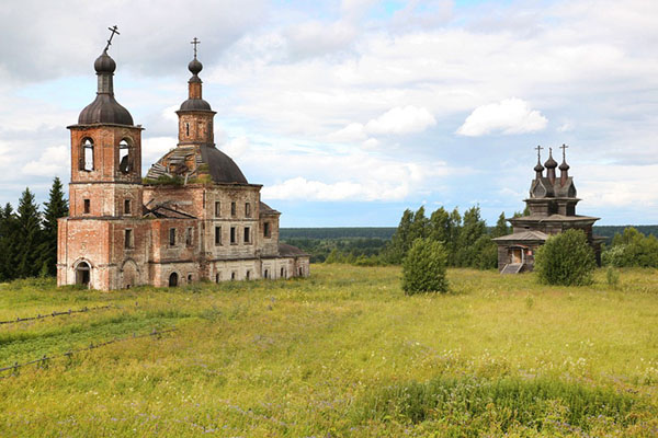 фото Пермогорье деревянные церкви Архангельская область
