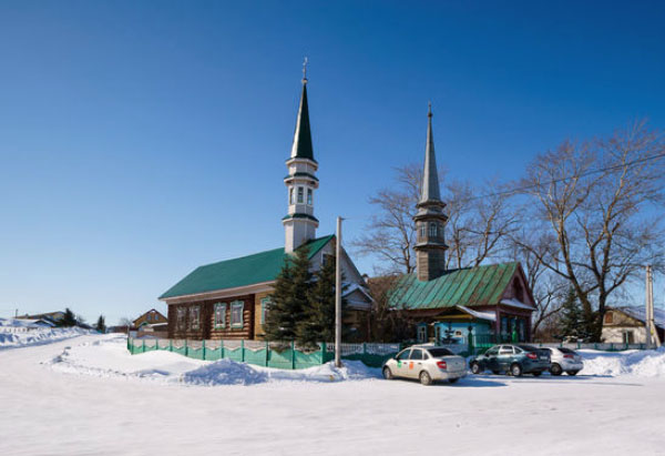 мечеть село Шали Татарстан зимой